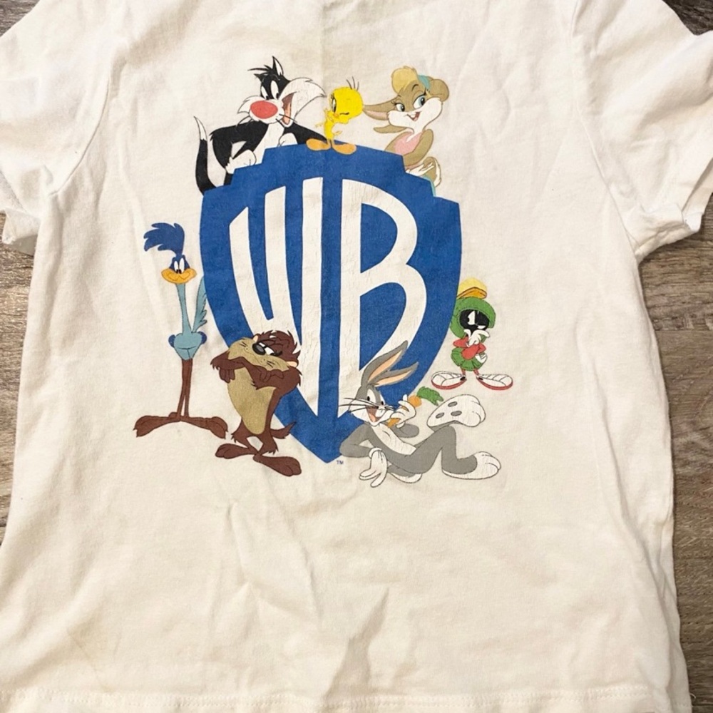 Old Navy White Looney Tunes Cartoon Graphic T-Shirt Size 5T